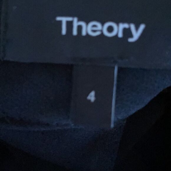 Theory Clean Halter Day Dress in Black - Picture 2 of 7